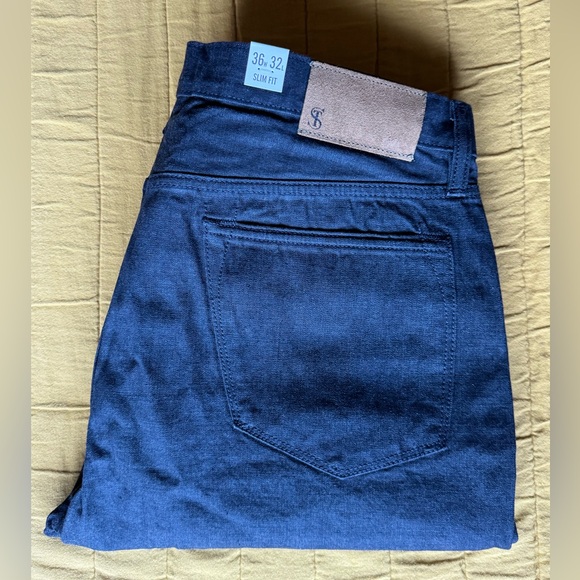 NWT Todd Snyder Japanese Selvedge Slim Fit Denim in Charcoal Wash - Picture 8 of 10